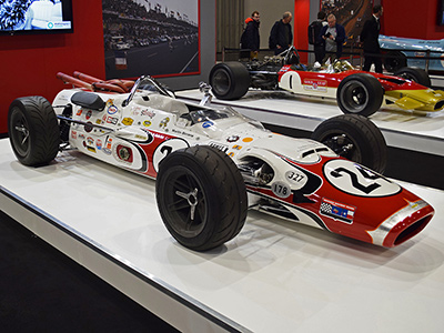 The ex-Jackie Stewart Lola T92 at the Autosport Show in 2020. Licenced by Jaimie Wilson under Creative Commons licence Attribution-NonCommercial-NoDerivs 2.0 Generic. Original image has been cropped. The ex-Jackie Stewart Lola T92 at the Autosport Show in 2020. Licenced by Jaimie Wilson under Creative Commons licence Attribution-NonCommercial-NoDerivs 2.0 Generic. Original image has been cropped.