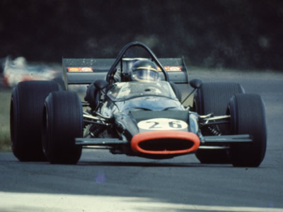 Neil Allen in his McLaren M10B. The location has not been identified. Copyright Ted Walker 2012. Used with permission. Neil Allen in his McLaren M10B. The location has not been identified. Copyright Ted Walker 2012. Used with permission.