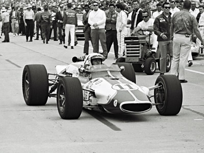 The #11 Thermo King Gerhardt at the Indianapolis Motor Speedway in 1969. Part of the Dave Friedman collection. Licenced by The Henry Ford under Creative Commons licence Attribution-NonCommercial-NoDerivs 2.0 Generic. Original image has been cropped. The #11 Thermo King Gerhardt at the Indianapolis Motor Speedway in 1969. Part of the Dave Friedman collection. Licenced by The Henry Ford under Creative Commons licence Attribution-NonCommercial-NoDerivs 2.0 Generic. Original image has been cropped.
