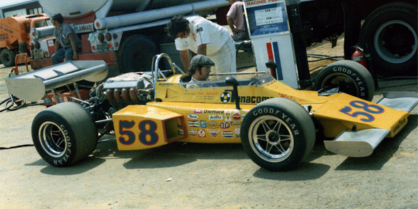 Eldon Rasmussen's RasCar is refueled prior to the 1975 Pocono 500. Copyright Jim Knerr 2020. Used with permission. Eldon Rasmussen's RasCar is refueled prior to the 1975 Pocono 500. Copyright Jim Knerr 2020. Used with permission.