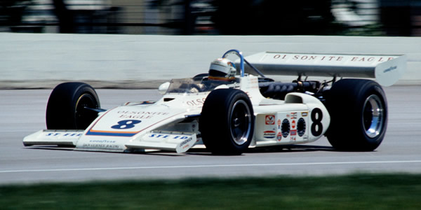 Bobby Unser in his 1973 Eagle at Milwaukee in 1973. Copyright Glenn Snyder 2015. Used with permission. Bobby Unser in his 1973 Eagle at Milwaukee in 1973. Copyright Glenn Snyder 2015. Used with permission.